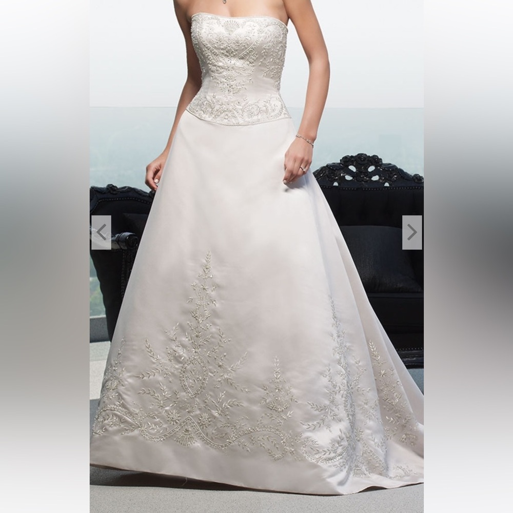 Casablanca Bridal Gown, Gold, Size 12, Used